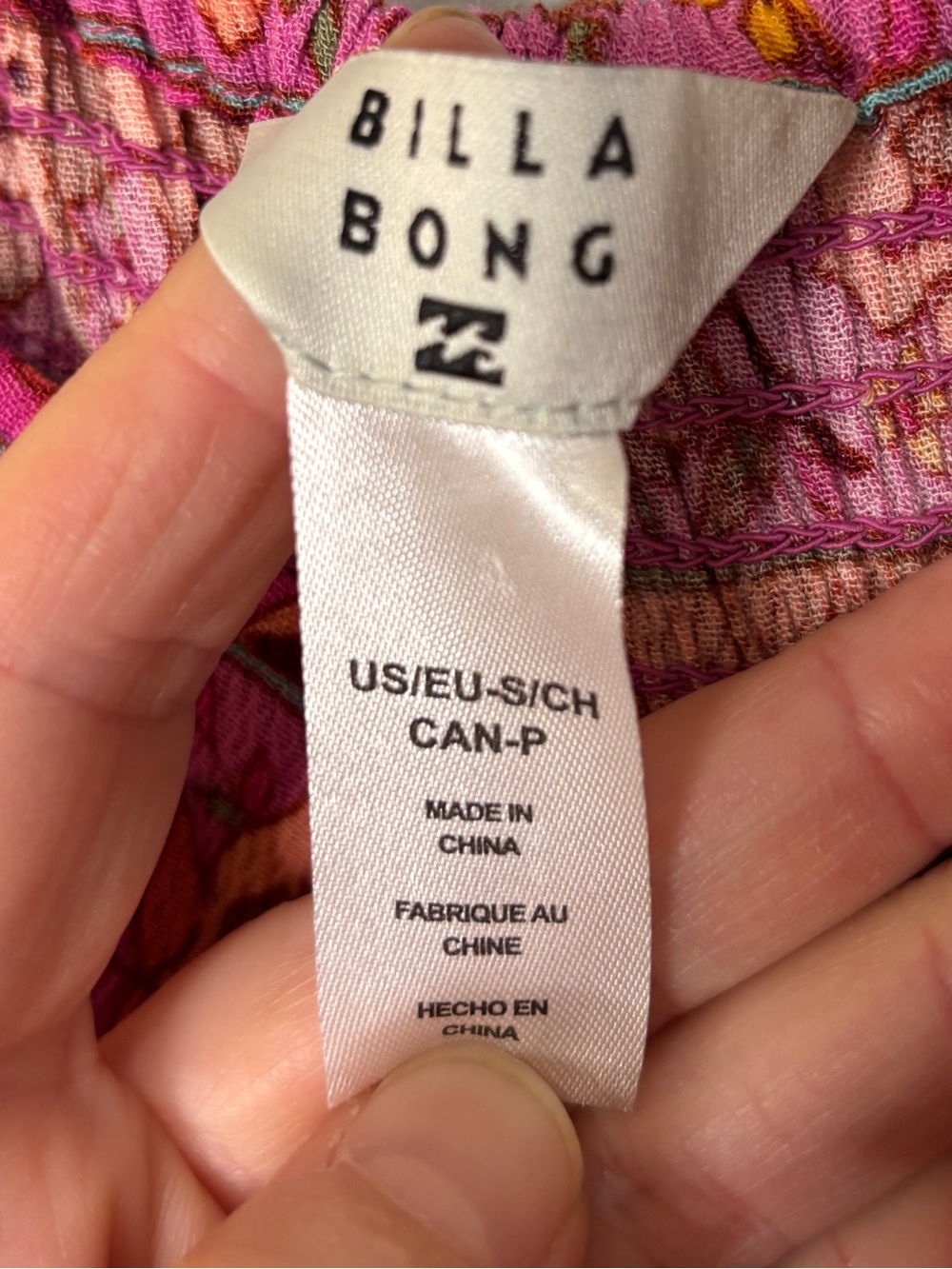 Billabong Boho Beachy Pink Night Bloom Patterned Midi Maxi Dress S - Picture 5 of 6